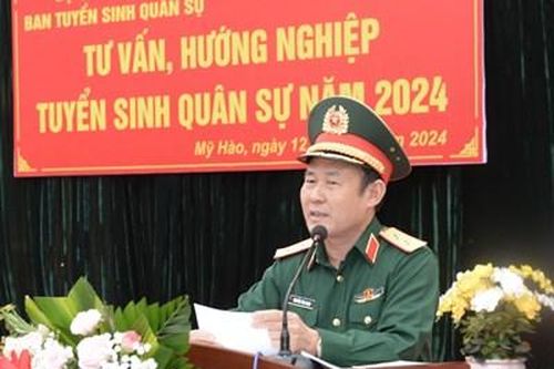 Hưng Yên chú trọng công tác hướng nghiệp, tuyển sinh quân sự