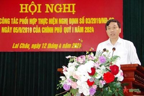 Lai Châu: Giao ban công tác phối hợp thực hiện Nghị định số 03/2019/NĐ-CP của Chính phủ quý I năm 2024