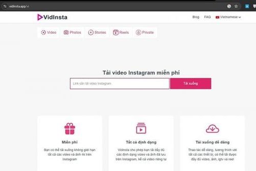 Dễ dàng download video Instagram chất lượng cao với ứng dụng VidInsta