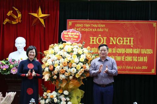 Bổ nhiệm Giám đốc Sở Kế hoạch và Đầu tư tỉnh Thái Bình