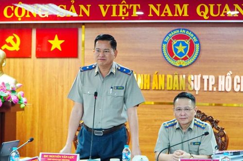 Phó Tổng cục trưởng Nguyễn Văn Lực làm việc với Cục THADS Thành phố Hồ Chí Minh