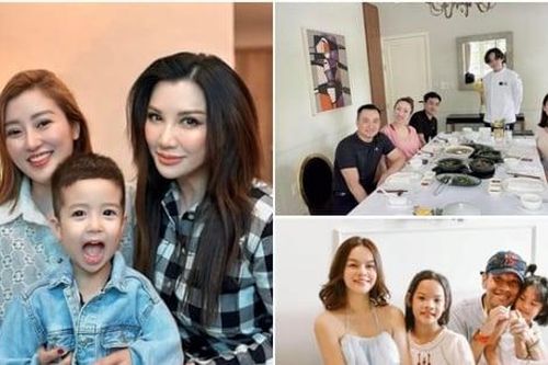 Vợ cũ, vợ mới của nghệ sĩ Việt chung một khung hình