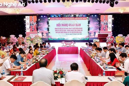 Đảng ủy Khối Doanh nghiệp tỉnh Nghệ An tham gia Hội nghị giao ban khu vực miền Trung - Tây Nguyên năm 2024