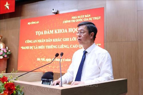 Công an nhân dân khắc ghi lời căn dặn 'Danh dự là điều thiêng liêng, cao quý nhất'