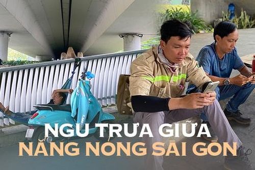 'Khách sạn 5 sao' của công nhân, shipper giữa cái nắng rát mặt ở TP.HCM