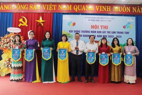 Khai mạc hội thi 'Xây dựng trường mầm non lấy trẻ làm trung tâm' cấp tỉnh