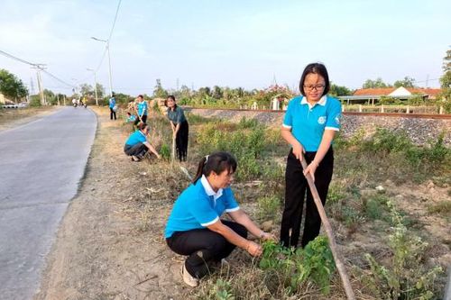 Thực hiện mô hình 'Đường tàu - Đường hoa' tại xã Ninh Đông