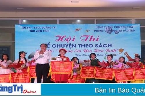 Sôi nổi hội thi Kể chuyện theo sách với chủ đề 'Chúng em yêu hòa bình'