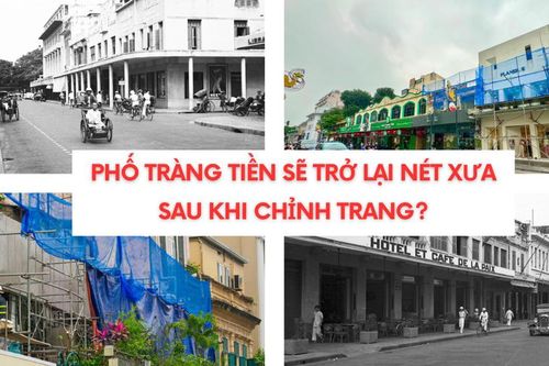 Phố Tràng Tiền sẽ trở lại nét xưa sau khi chỉnh trang?