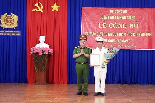 Bổ nhiệm Trung tá, Đội trưởng giữ chức Phó Trưởng Công an thị xã
