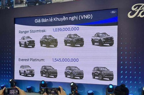 Bộ đôi Ford Ranger Stormtrak và Everest Platinum chốt giá bán tại Việt Nam