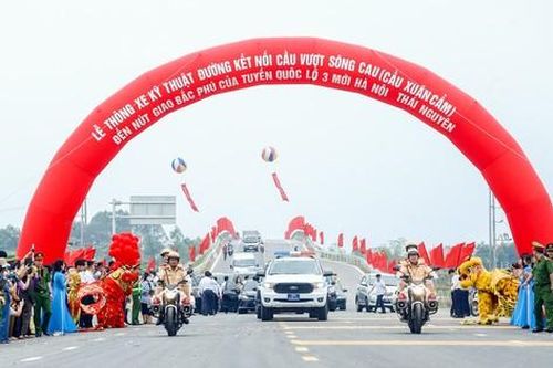 Thông xe tuyến đường kết nối Hà Nội - Bắc Giang