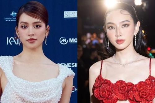 Hoa hậu rạng ngời trên thảm đỏ Liên hoan phim quốc tế TPHCM