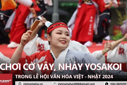 Trải nghiệm cờ vây, nhảy Yosakoi trong Lễ hội Văn hóa Việt - Nhật 2024
