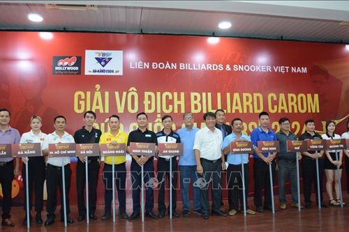 Trên 300 vận động viên tham gia Giải Vô địch Carom Cúp quốc gia 2024