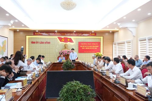 Lãnh đạo Tập đoàn Công nghiệp Than - Khoáng sản Việt Nam làm việc với Tỉnh ủy Lâm Đồng