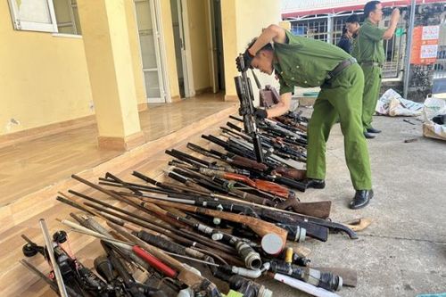 Tiêu hủy 156 khẩu súng các loại
