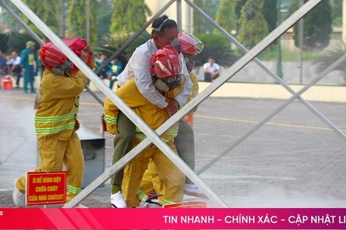 Thạch Hà hoàn thành hội thi nghiệp vụ về chữa cháy và cứu nạn, cứu hộ