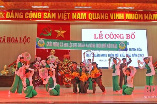 Công bố xã đạt chuẩn nông thôn mới kiểu mẫu đầu tiên của huyện Hậu Lộc
