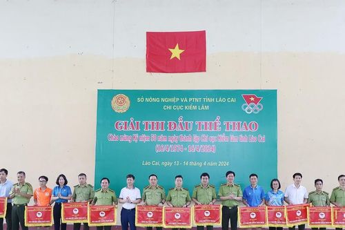 188 vận động viên tham gia giải thể thao kỷ niệm 50 năm ngày thành lập Chi cục Kiểm lâm tỉnh