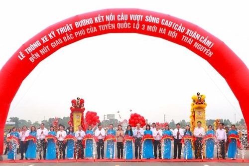Hà Nội: Thông xe tuyến đường kết nối cầu Xuân Cẩm đi Bắc Giang