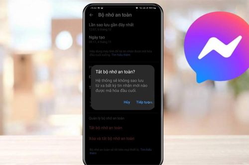 Cách tắt bộ nhớ an toàn trên Messenger
