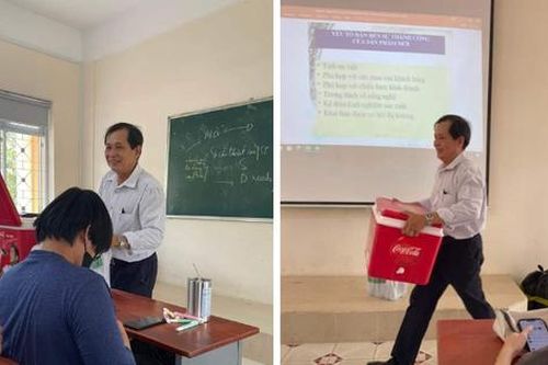 Thầy giáo mang nước ngọt cho sinh viên giải khát khiến netizen rần rần 'xin học'
