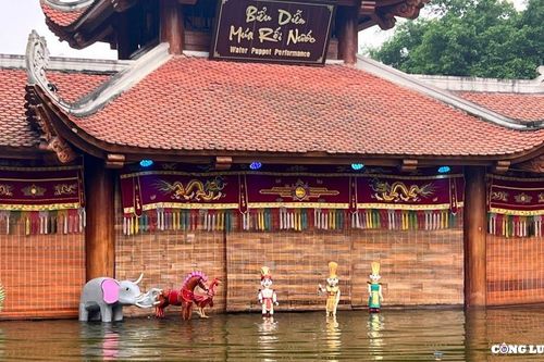 Tích trò 'Vua Hùng kén rể' được tái hiện bằng nghệ thuật múa rối nước dân gian