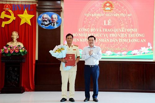 Bổ nhiệm chức vụ Phó Viện trưởng VKSND tỉnh Long An