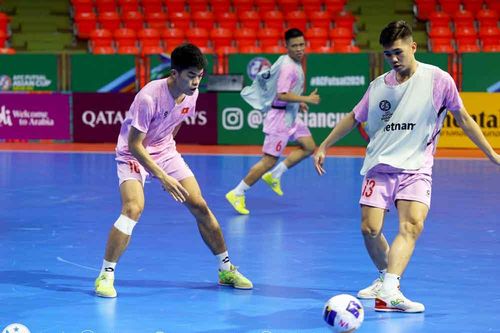 VCK Futsal châu Á 2024: Đội tuyển Việt Nam làm quen nhà thi đấu chính