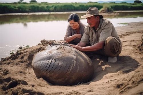 Người đàn ông phát hiện ra 'quả trứng' khổng lồ tại bờ sông, chuyên gia nhận định có 10.000 năm tuổi