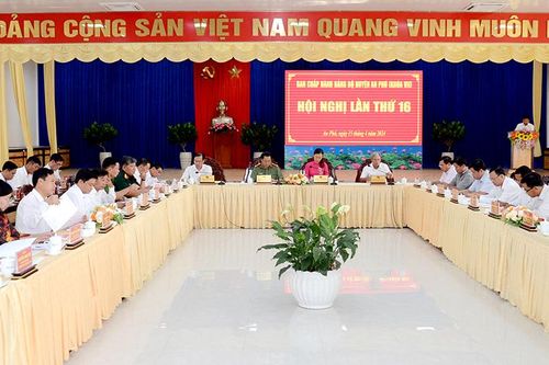 Ban Chấp hành Đảng bộ huyện An Phú tổ chức hội nghị lần thứ 16