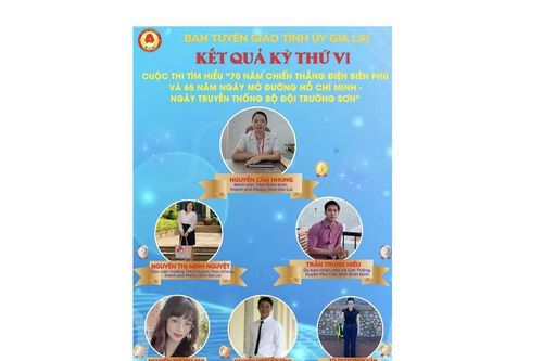 Thí sinh Nguyễn Cẩm Nhung đạt giải nhất kỳ thi thứ 6 tìm hiểu 70 năm chiến thắng Điện Biên Phủ