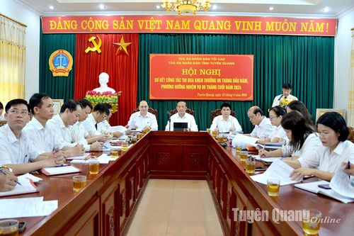 Tỷ lệ giải quyết vụ, việc của Tòa án nhân dân hai cấp trong tỉnh tăng 6,7%