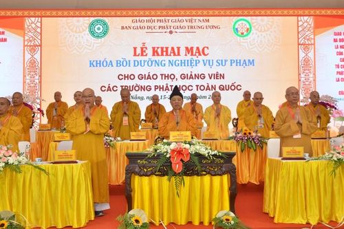 Đà Nẵng: Khai mạc Khóa bồi dưỡng nghiệp vụ sư phạm cho giáo thọ, giảng viên các trường Phật học