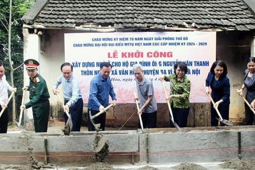 Hà Nội: Khởi công xây, sửa chữa 725 nhà ở cho hộ nghèo, cận nghèo