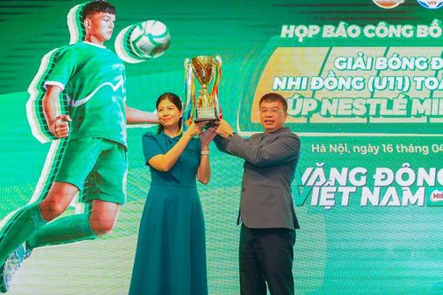 50 đội tranh tài giải bóng đá nhi đồng toàn quốc 2024