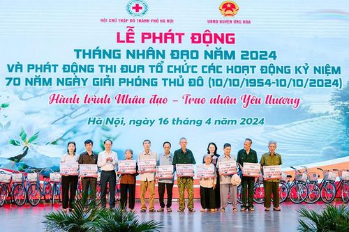 Phát động Tháng nhân đạo 2024 'Hành trình nhân đạo - trao nhận yêu thương