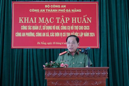 Công an TP Đà Nẵng tổ chức 4 lớp tập huấn quản lý, sử dụng vũ khí, công cụ hỗ trợ