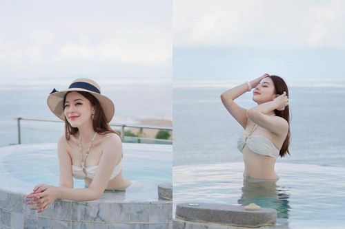 Rời đồng phục bay, nữ phi công Thái Lan diện đồ bơi cực nét
