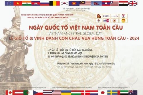 Khởi động Lễ Giỗ Tổ & Vinh danh con cháu Vua Hùng toàn cầu 2024