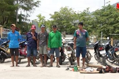 Triệt xóa tụ điểm đá gà ở Ô Lâm, bắt giữ 5 đối tượng