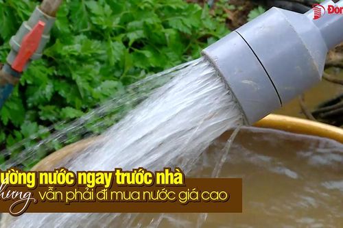 Đường nước ngay trước nhà nhưng vẫn phải đi mua nước giá cao