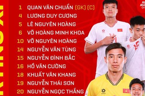Đội hình ra sân U23 Việt Nam vs U23 Kuwait: 3 tiền đạo đá chính