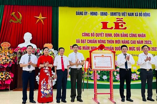 Huyện Thanh Oai: xã Đỗ Động đạt chuẩn nông thôn mới nâng cao