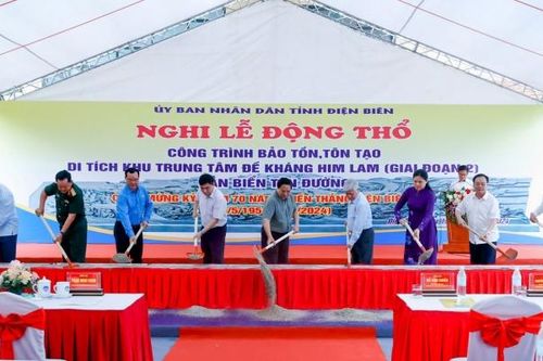 Thủ tướng Phạm Minh Chính dự lễ khởi công dự án bảo tồn, tôn tạo Khu đề kháng Him Lam