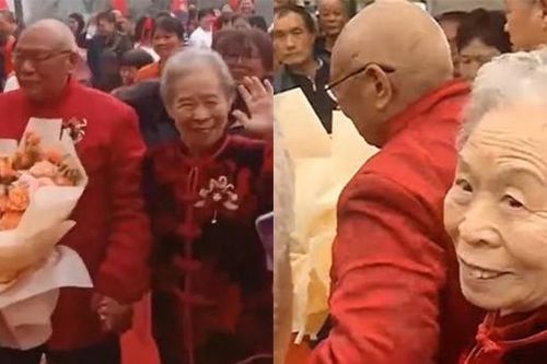 Cụ ông gần 90 tuổi kết hôn cùng mối tình đầu sau hàng chục năm xa cách