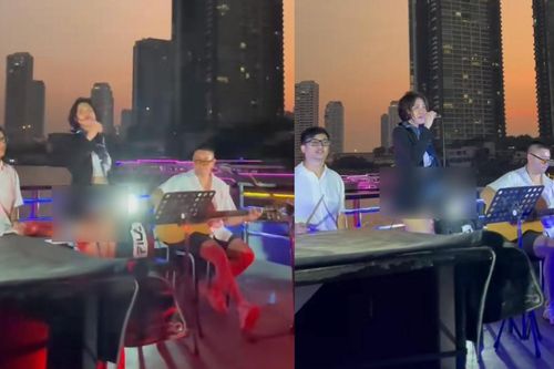 Nữ ca sĩ diện váy ngắn cũn cỡn đi hát, gặp sự vì gió lớn khiến người xem 'đỏ mặt'
