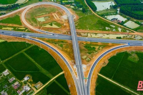Hoàn thành các nút giao Thiệu Giang và Đồng Thắng với cao tốc Mai Sơn - Quốc lộ 45