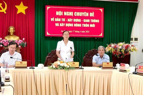 An Phú tổ chức Hội nghị chuyên đề về đầu tư, xây dựng, giao thông và xây dựng nông thôn mới